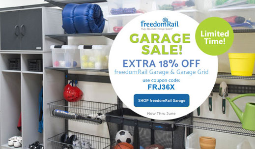 freedomRail Garage systems sale